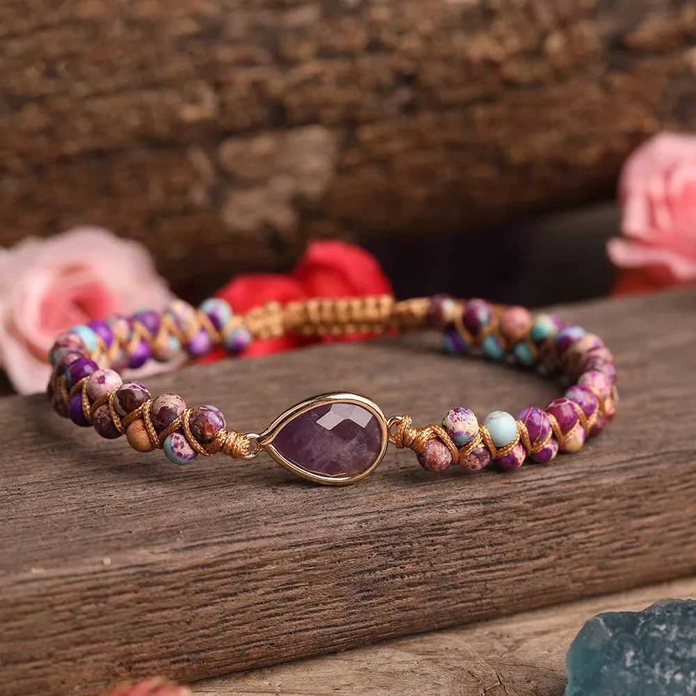 Pulseira Yoga em Pedra Natural