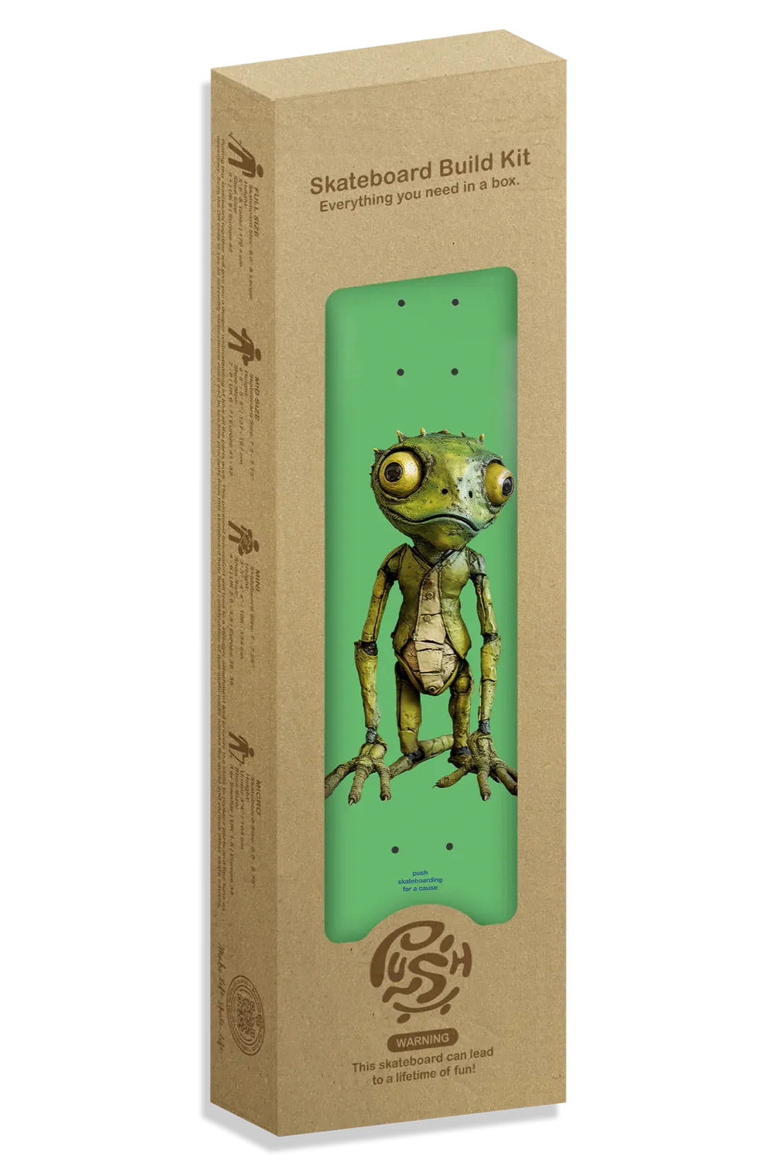 Push Skateboards Lizard Guy FP In-Complete - 7.5