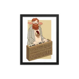 "Exploding Pages: LIve at the Calusa Nature Center & Planetarium" Framed Poster
