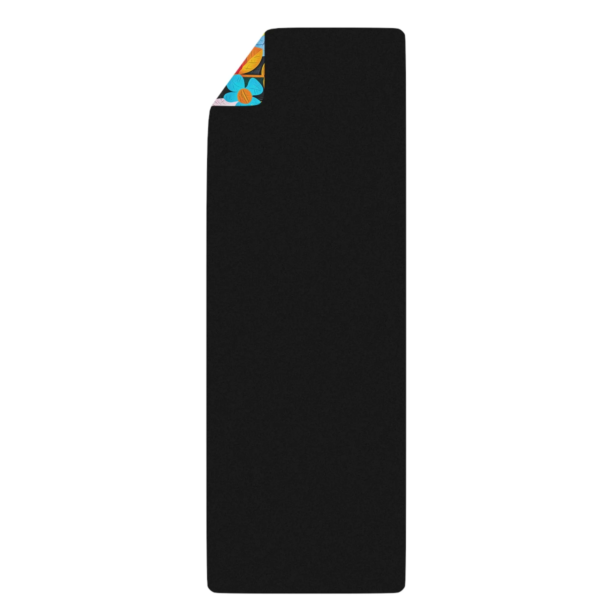 Rhapsody in Bloom Rubber Yoga Mat - Flow in Harmony with Nature--Where Art Meets Inner Peace!