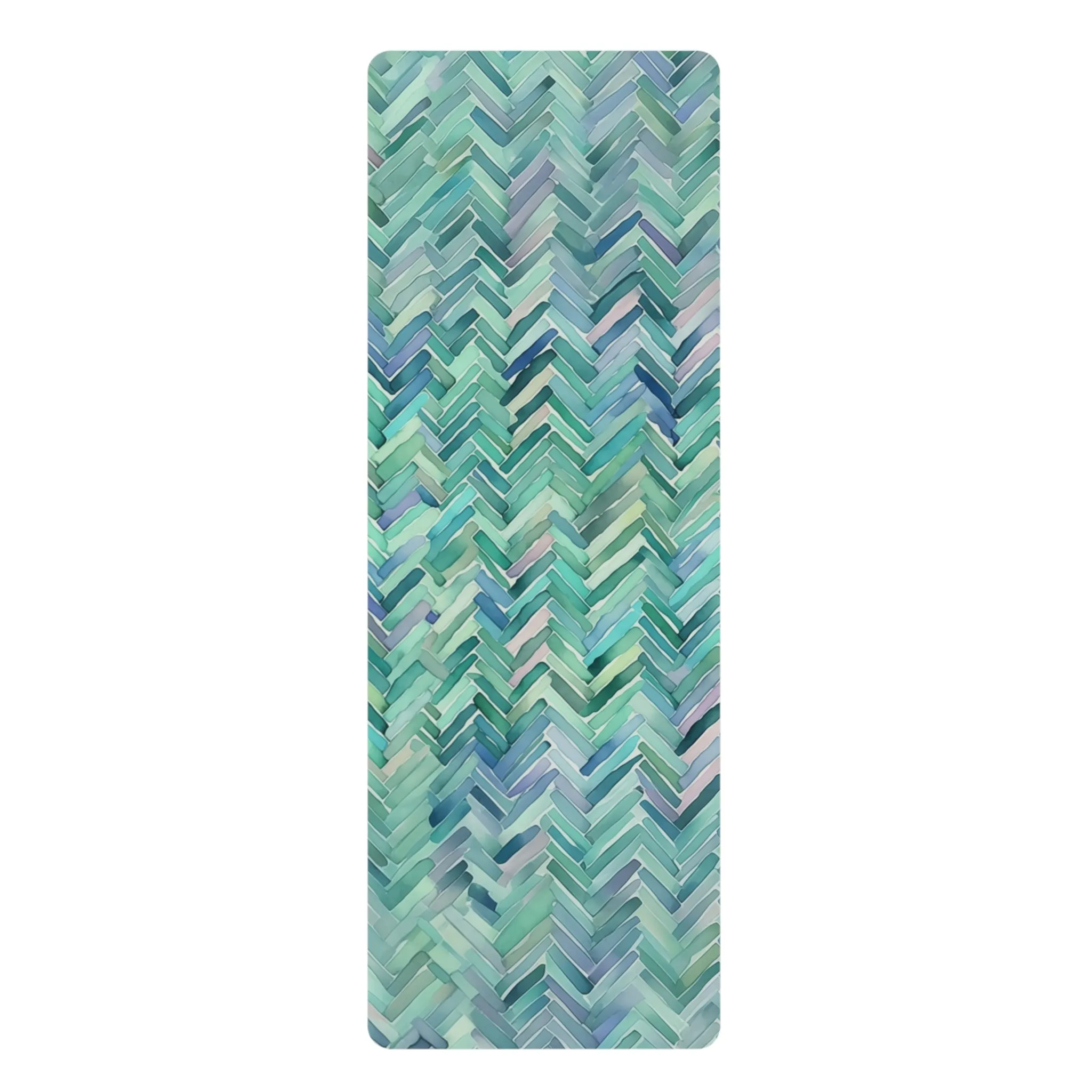 Rubber Yoga Mat- Piers Orleans Herringbone