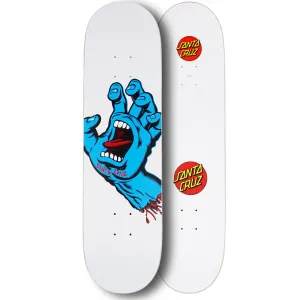 Santa Cruz Screaming Hand 8.25" Deck White