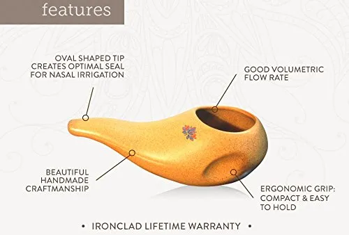 Sattvik Path | Ergonomic Ceramic Neti Pot
