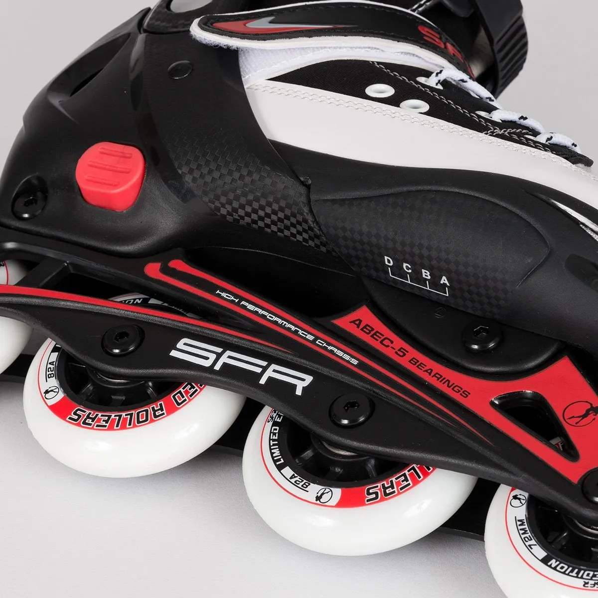 SFR Camden Adjustable Recreational Skates Black/Red - Kids
