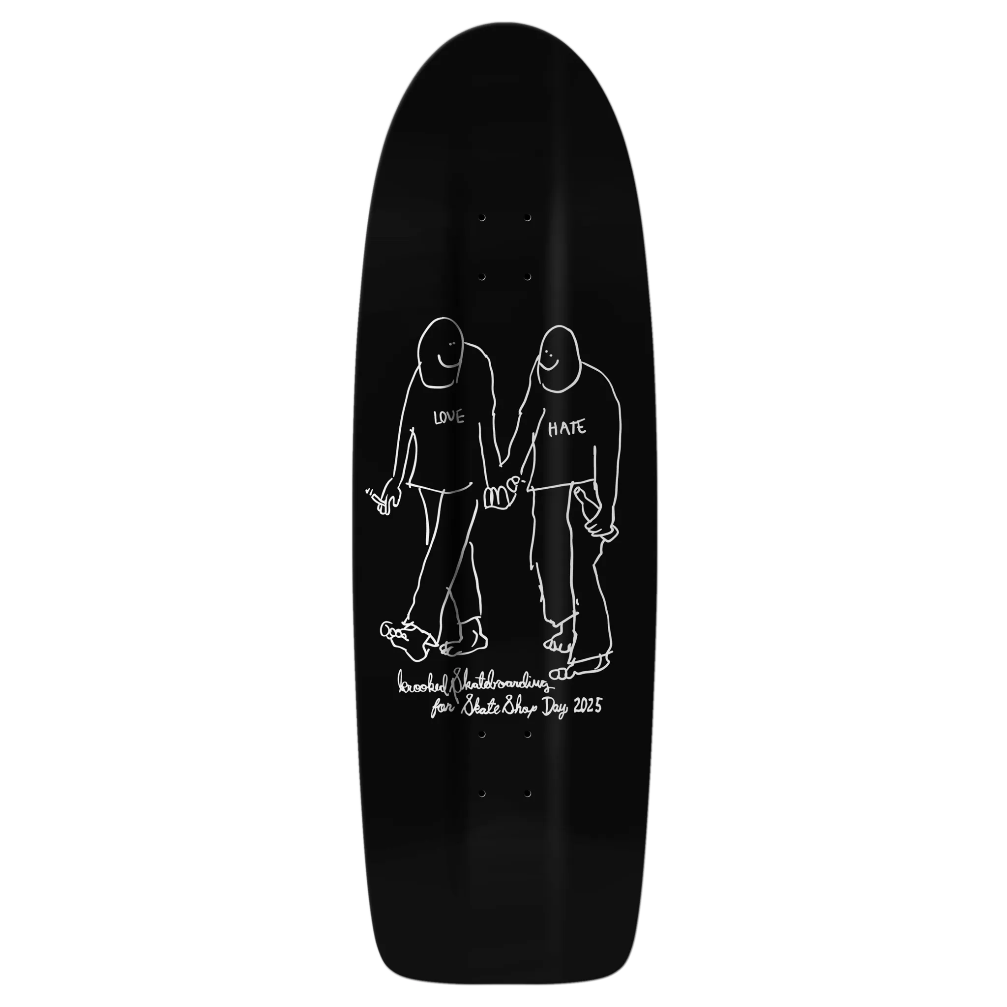 SKATE SHOP DAY 2025 x KROOKED Gonz Beamer HATE skateboard deck - 10.75