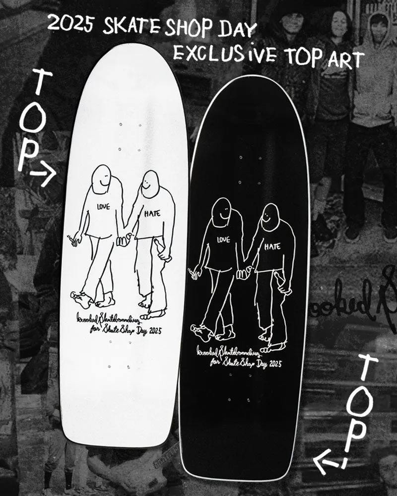 SKATE SHOP DAY 2025 x KROOKED Gonz Beamer HATE skateboard deck - 10.75