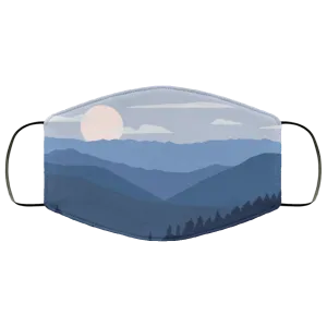 Smoky Mountain Sunset - Adult Face Mask