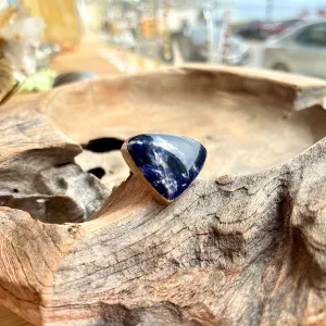 Sodalite Ring in Rose Gold