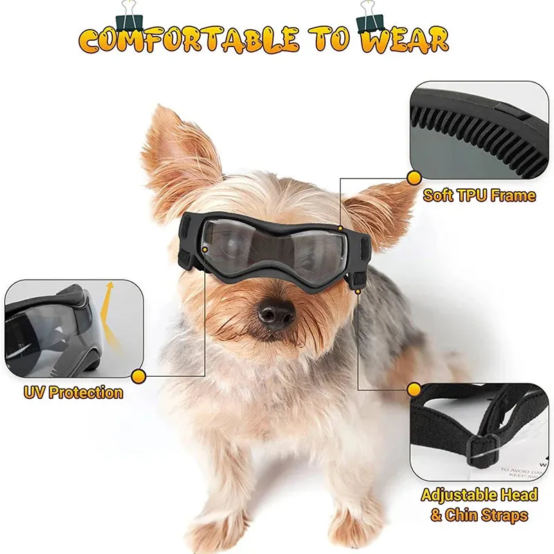Soft Adjustable UV Protection Pet Goggles
