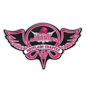 Sons of Arthritis biker "Hot Flash Chapter" back patch
