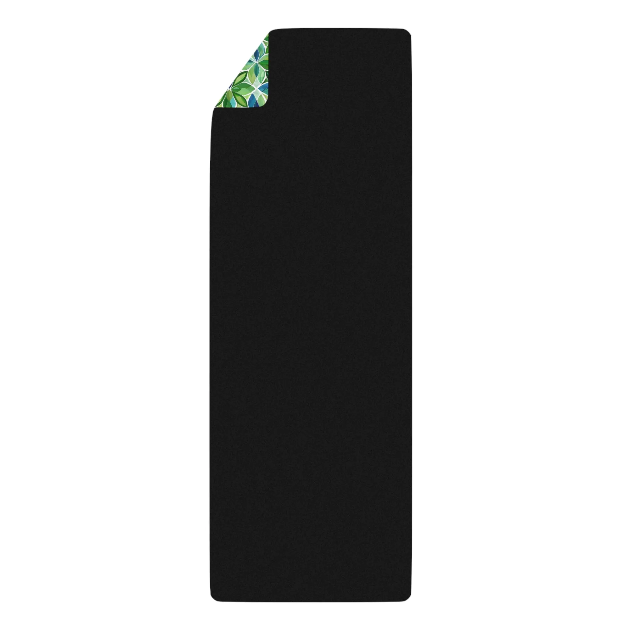 Spring Geo Floral Rubber Yoga Mat - Bring Nature’s Geometry to Your Flow: A Dance of Color and Energy