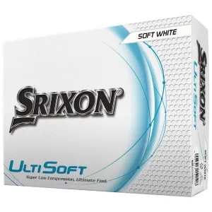 Srixon UltiSoft White Golf Balls 12Pk