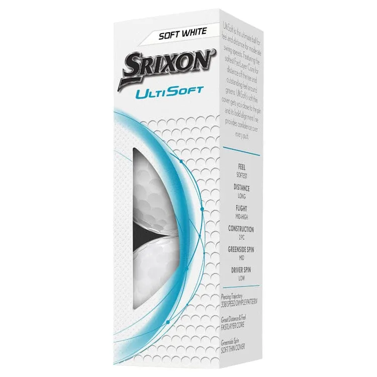 Srixon UltiSoft White Golf Balls 12Pk