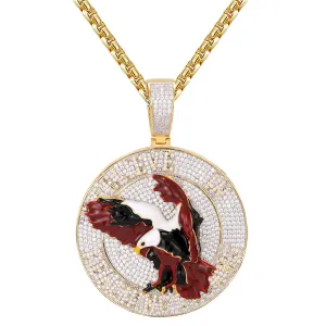 Sterling Silver Believe in Reaching Dreams Eagle Custom Pendant