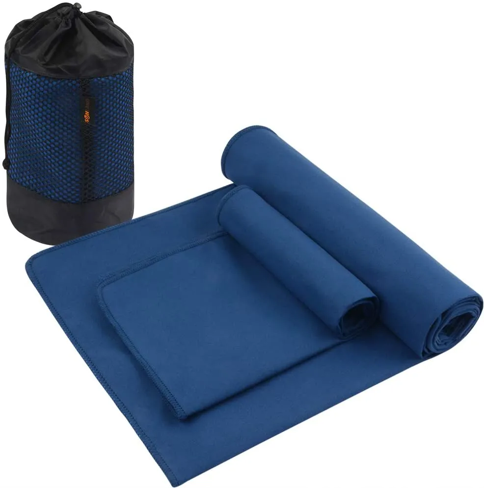 SUNLAND Toalla de yoga de microfibra absorbente de sudor suave antideslizante toalla de yoga caliente   toalla de mano 2 en 1 juego con bolsa de transporte, ideal para pilates Hot Yoga Bikram 24 pulgadas x 72 pulgadas