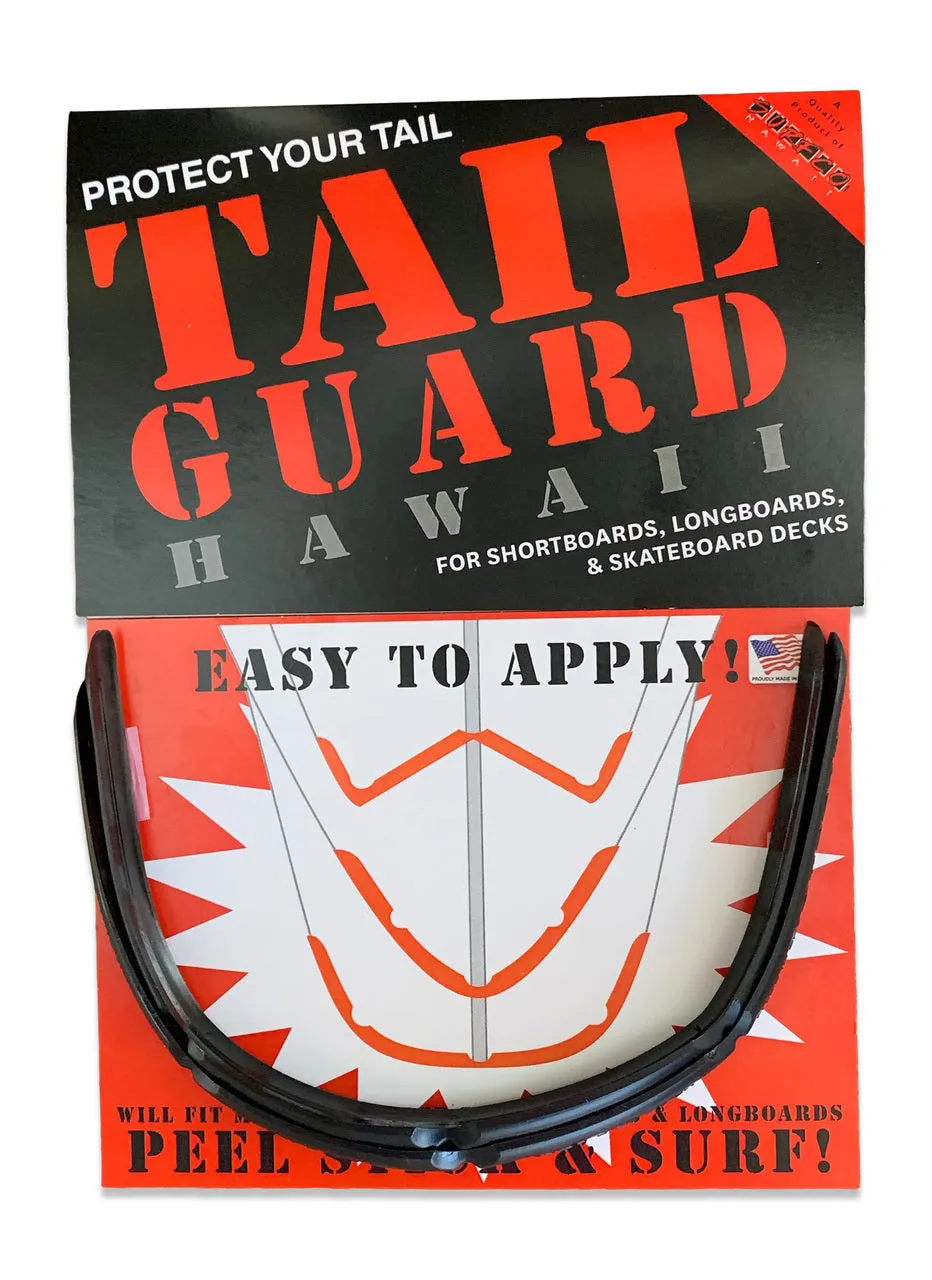 SurfCo Hawaii Tail Guard Kit (Black, White)