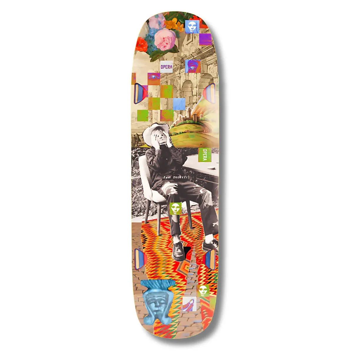 Tabla Skate Opera Sam Beckett Collage 8.75   Lija