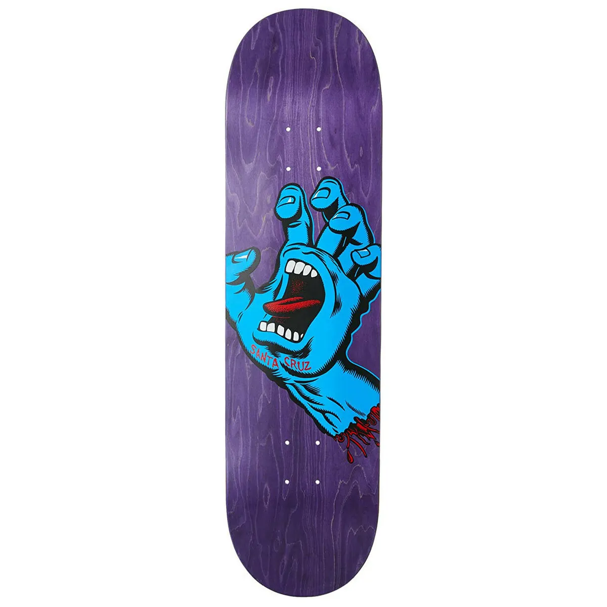 Tabla Skate Santa Cruz Screaming Hand Purple 8.375   Lija