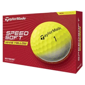 TaylorMade SpeedSoft - Pelotas de golf amarillas (12 unidades)