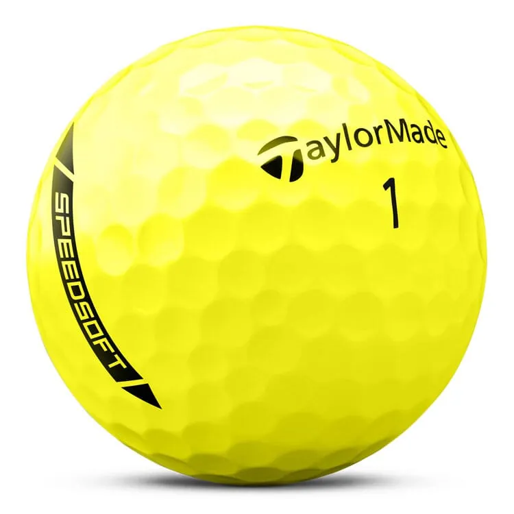 TaylorMade SpeedSoft - Pelotas de golf amarillas (12 unidades)