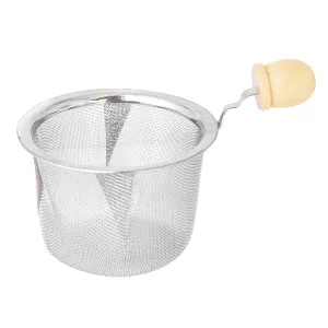 Tea Pot Strainer with Wooden Handle
