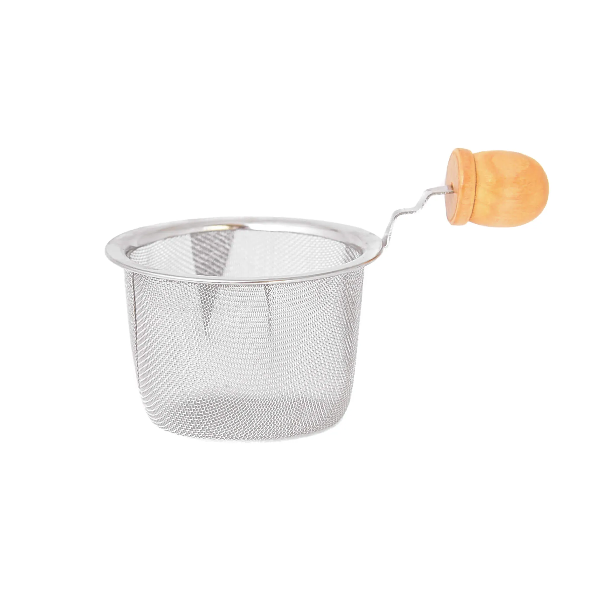 Tea Pot Strainer with Wooden Handle