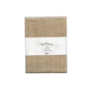 Tea Towel Natural Persimmon