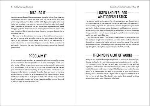 Teaching Yoga Beyond the Poses: A Practical Workbook for Integrating Themes, Ideas, and Inspiration into Your Class