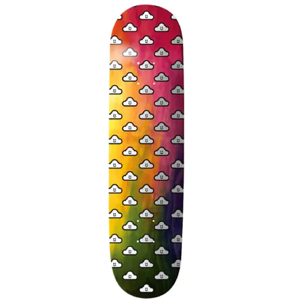 Than You Woodgrain Good Clouds 8" Tabla de Skate
