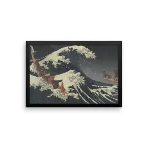 The Great Wave Off Isle Of Dogs Framed Poster