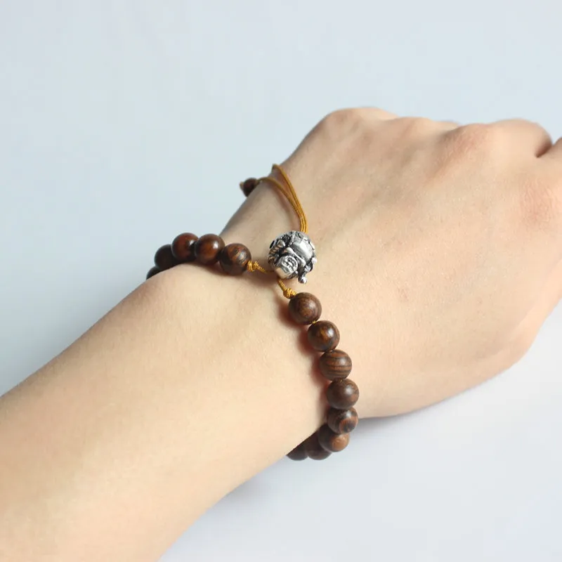 Tibetan Natural Wood Beads Bracelet