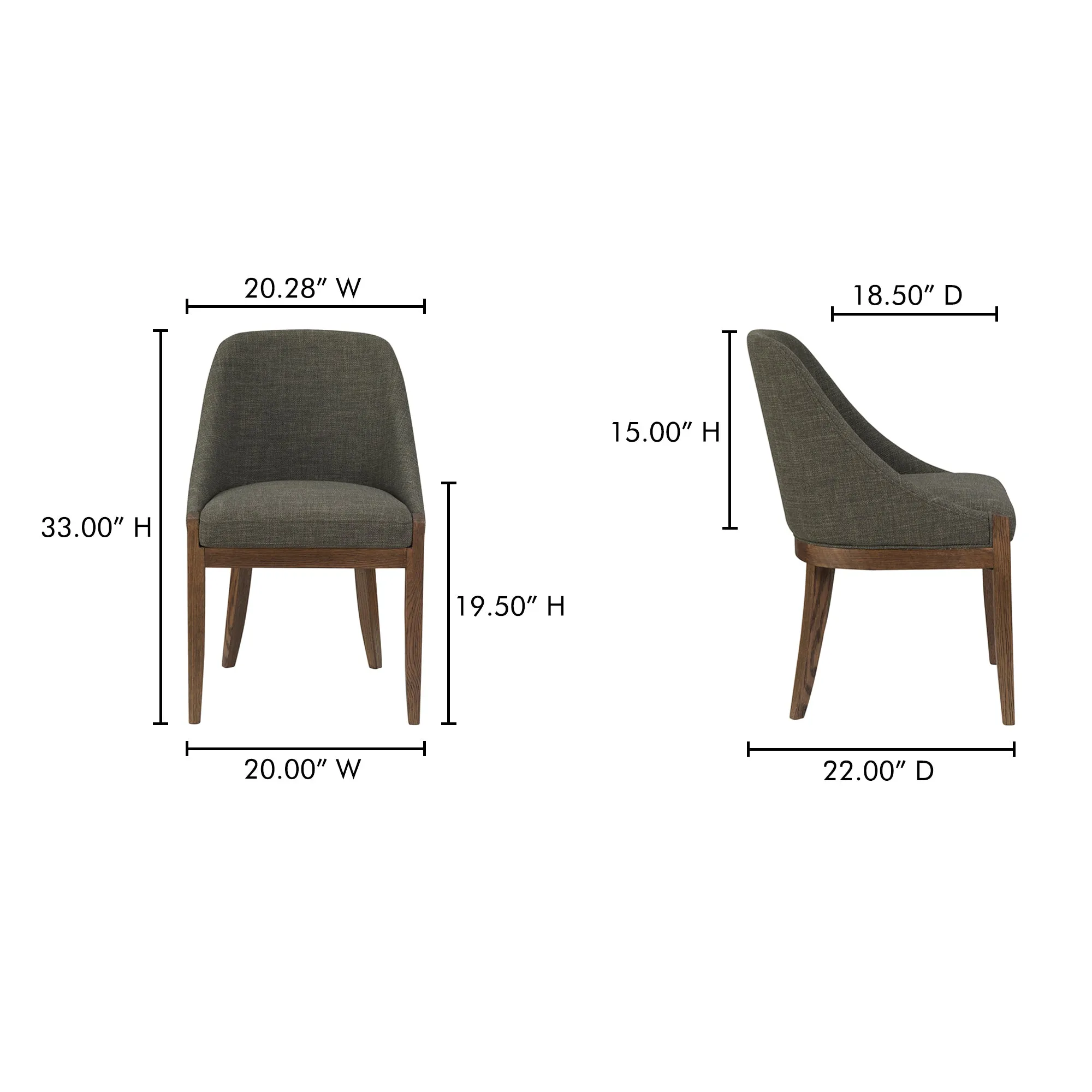 Timeless Oak Dining Chair - Rustic Elegance Meets Modern Comfort