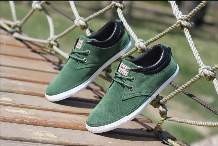 Top Fashion brand men Flat Shoes Canvas men's flats shoes men,Daily casual shoes Spring Autumn suede men shoes LS083