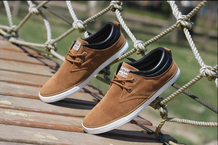 Top Fashion brand men Flat Shoes Canvas men's flats shoes men,Daily casual shoes Spring Autumn suede men shoes LS083
