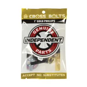 Tornillos Skate Independent Genuine Parts Phillips Black Gold 1"