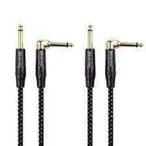 Tovaste CPML-2 Unbalanced TS Patch Cables 6 Pc - L shaped