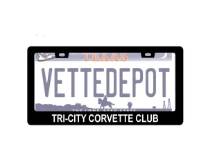 Tri-City Corvette Club License Plate Frame