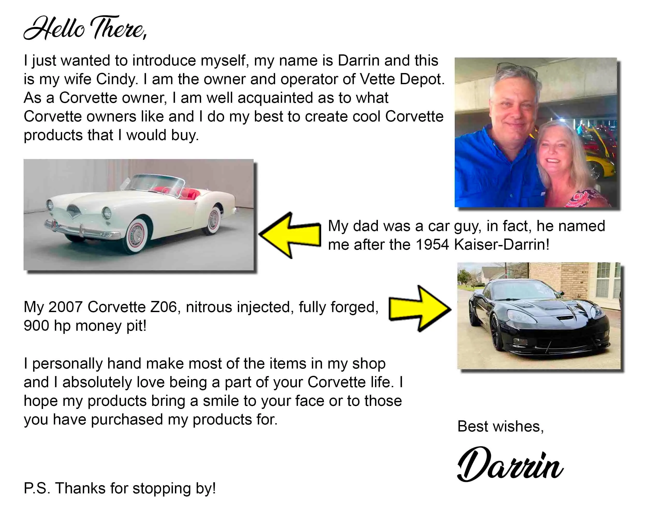 Tri-City Corvette Club License Plate Frame