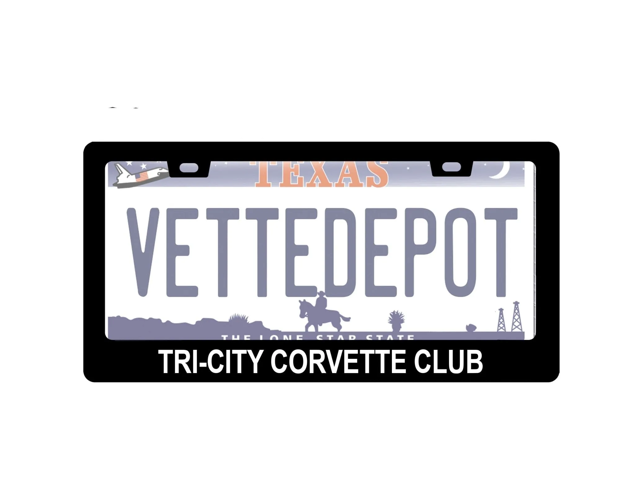 Tri-City Corvette Club License Plate Frame