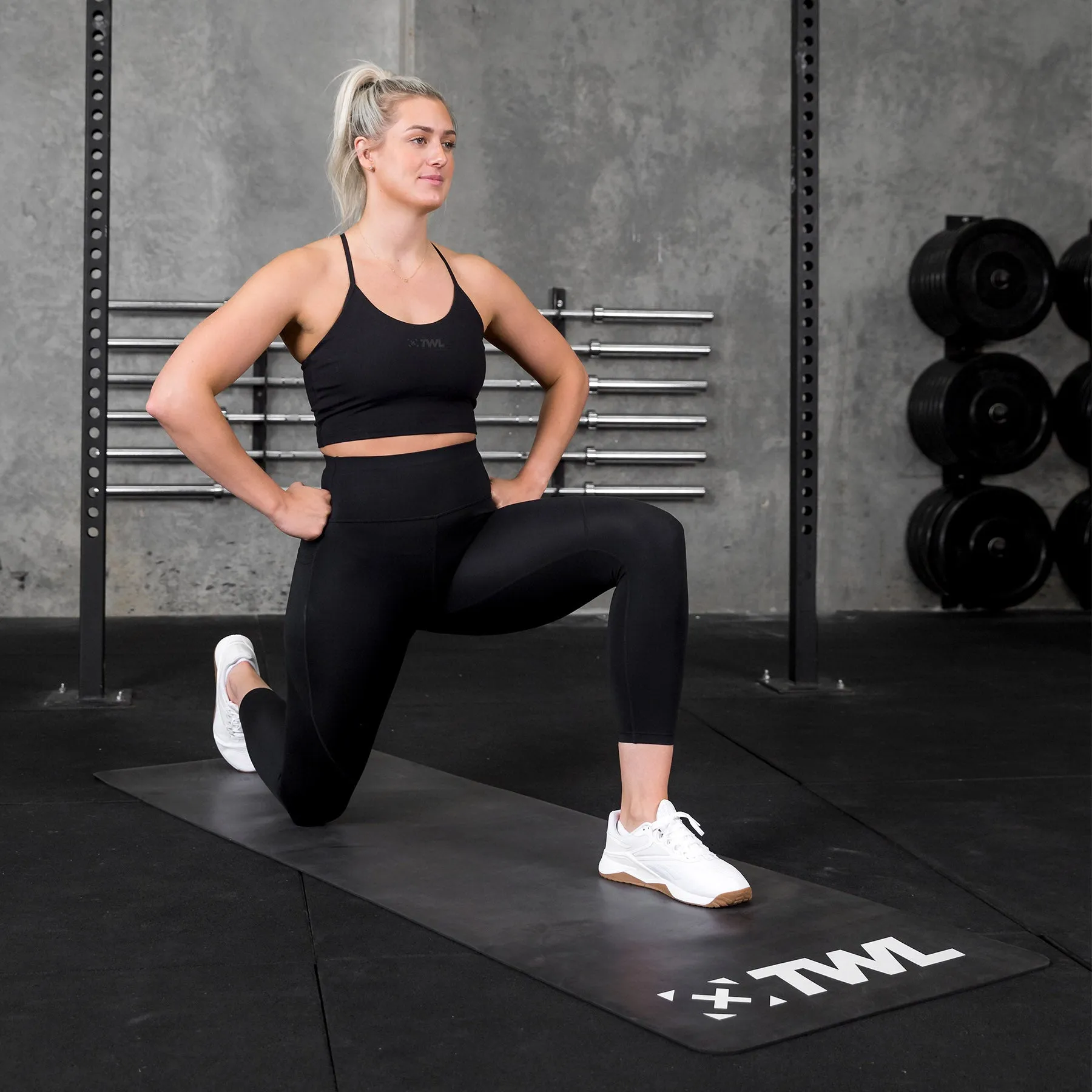 TWL - EVERYDAY EXERCISE & YOGA MAT - 4mm - BLACK/WHITE