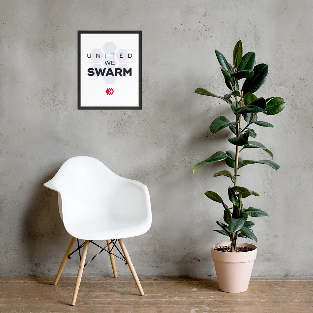 United We Swarm Light Framed poster