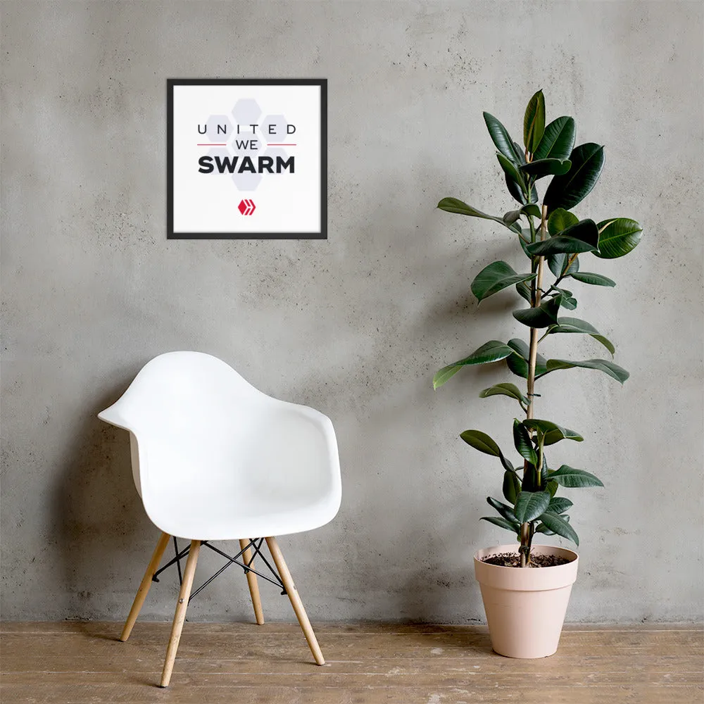 United We Swarm Light Framed poster