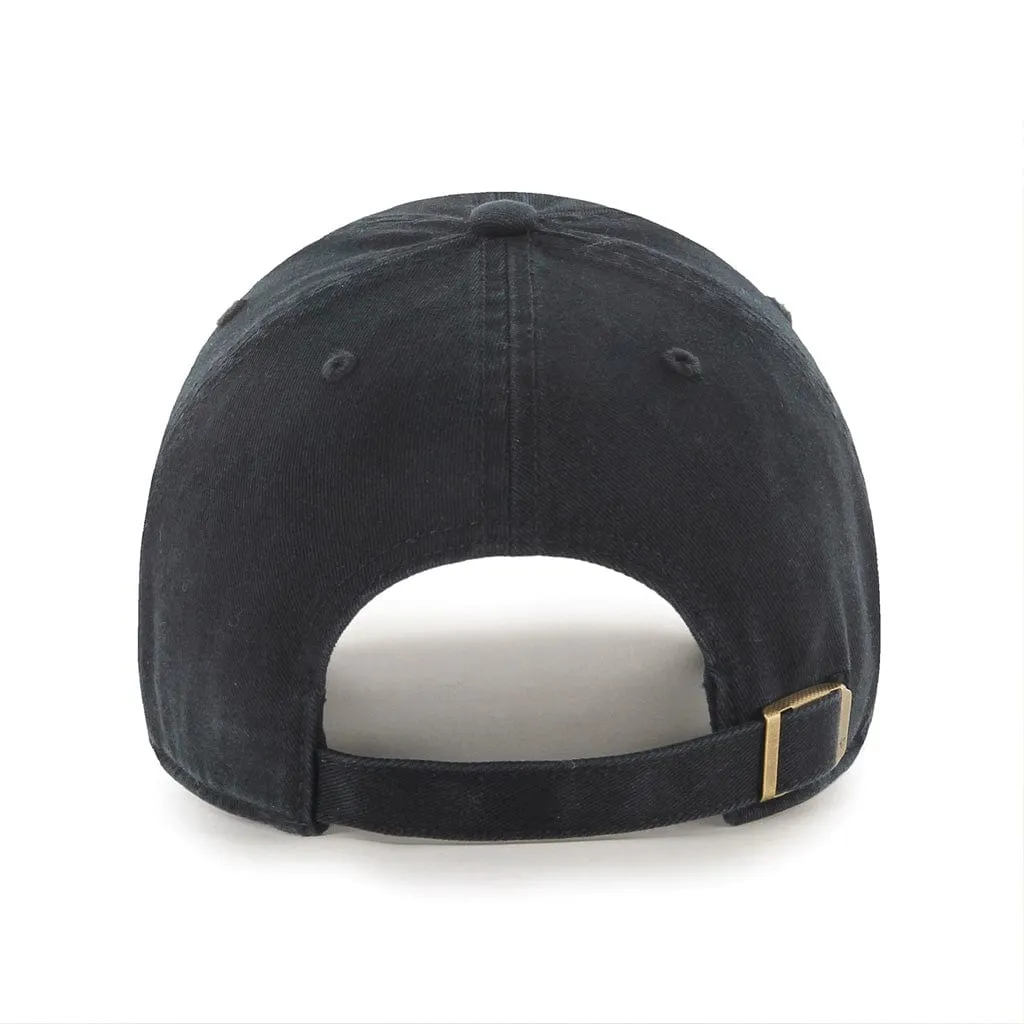 Vancouver Canucks 47 Brand NHL Clean Up Tonal Adjustable Hat - Vintage Skate Black