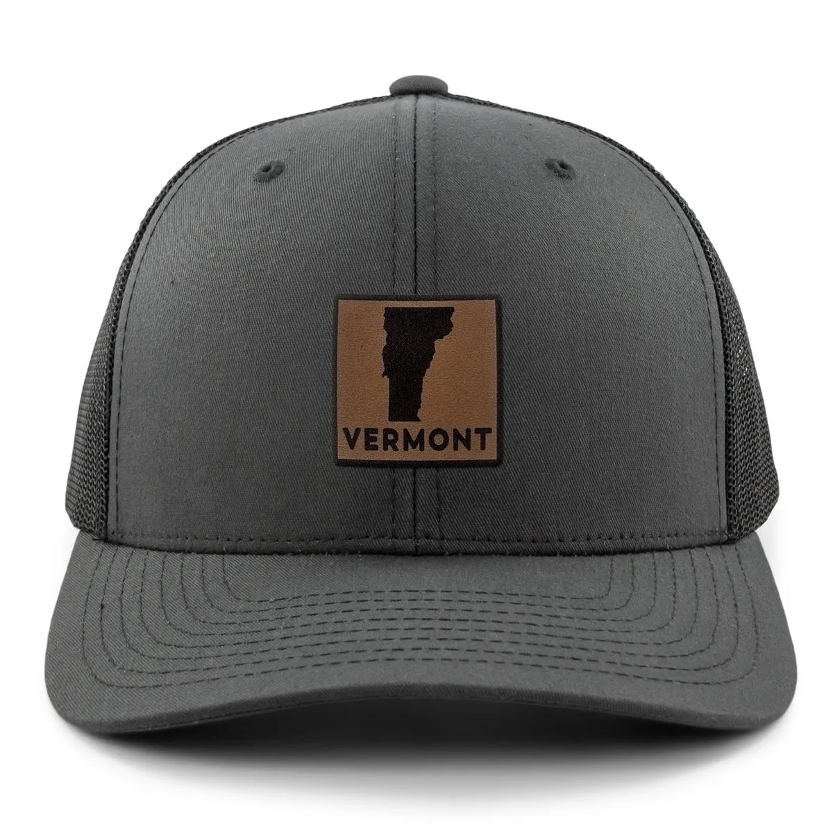 Vermont Leather Patch Classic Snapback Trucker