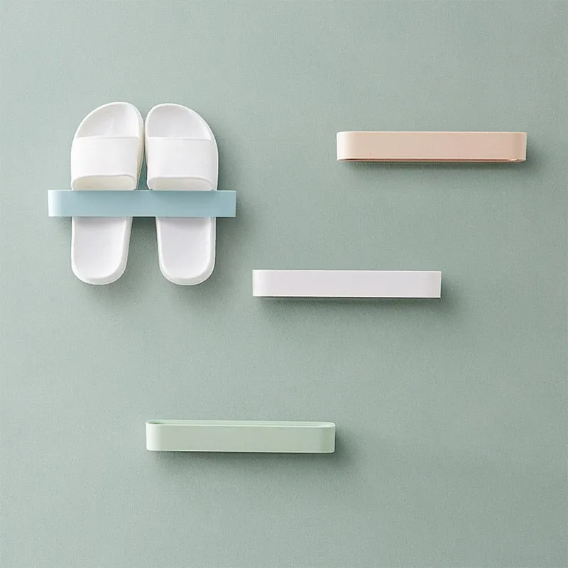 Wall Mounted Shoe Rack Shelf High Heels Sports Shoe Organizer Slippers Bathroom Storage Racks Home Space saving Shoes Cabinet