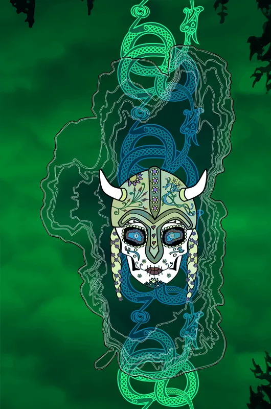 War Maiden  - Sugar Skull Athletic T-shirt