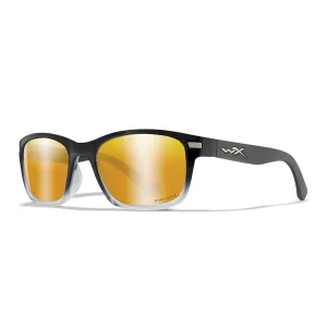 Wiley X Helix Captivate Bronze Mirror Lens w/ Gloss Black to Crystal Clear Frame
