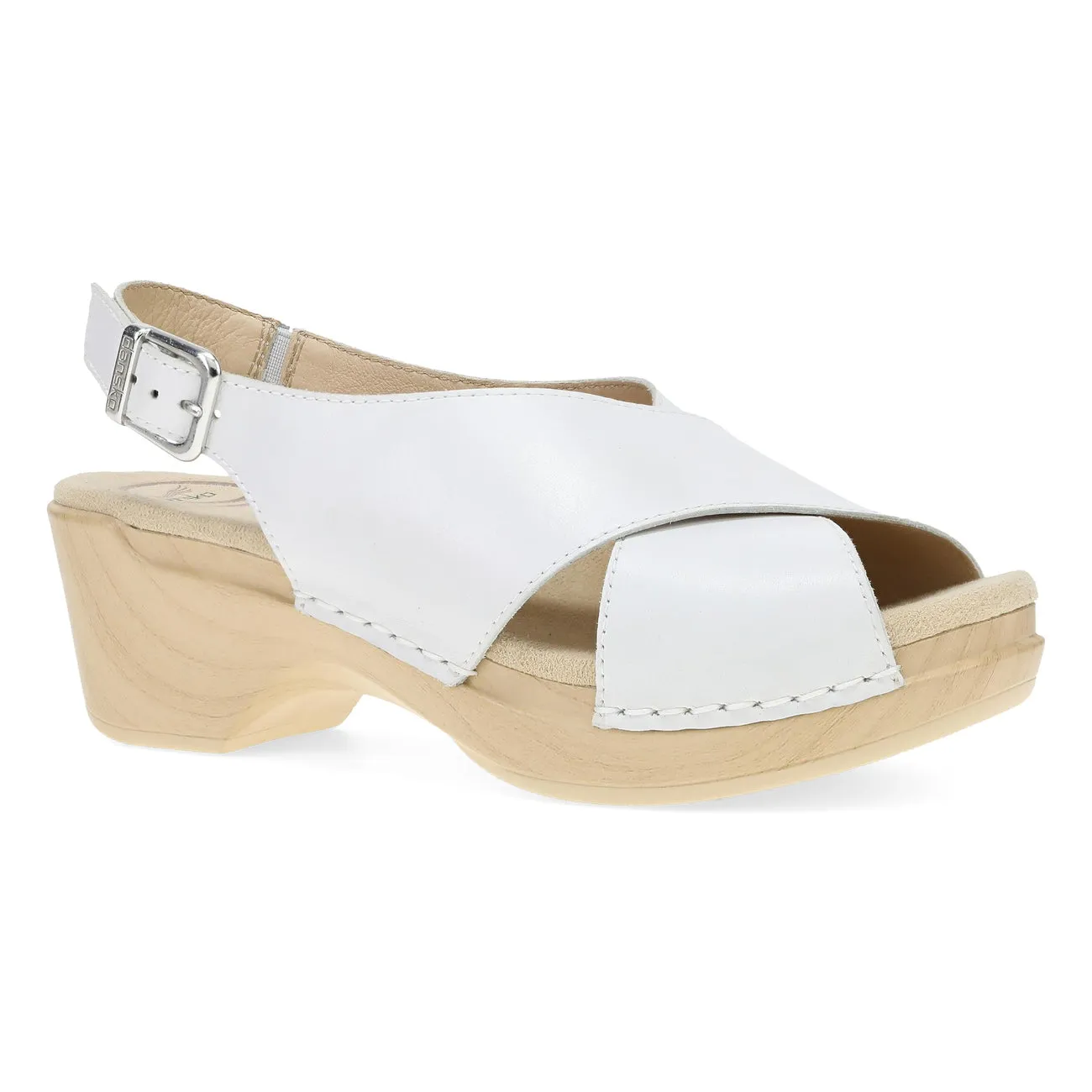 Women's Dansko Sloane 9852001400 Color:  White Full Grain