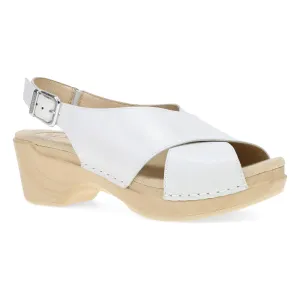 Women's Dansko Sloane 9852001400 Color:  White Full Grain