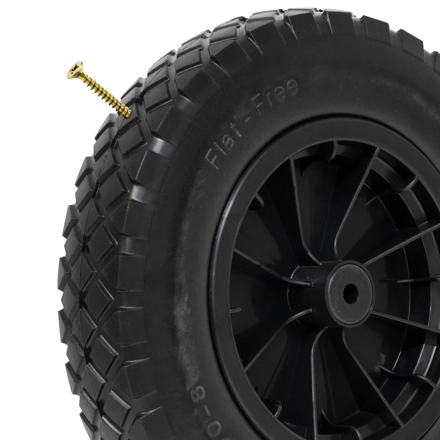 Woodside 14" Replacement Wheelbarrow Wheel, Heavy Duty Puncture Proof Tyre